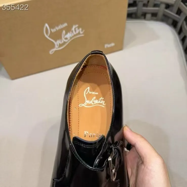 p920💰Men's shoes Christia*.Lobouti*🆑High-end men's business formal leather shoes | Classic red sole shoes | Original imported first-layer cowhide | Iconic rivet decoration | Water-dyed cowhide lining | Italian imported red cowhide outsole | High-end luxury | Perfect interpretation of fashion, sunshine, style, suitable for various occasions Size: 39-44 (customized at 38.45.46)